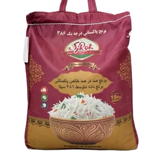 برنج پاکستانی 386 سیلا 10 کیلویی