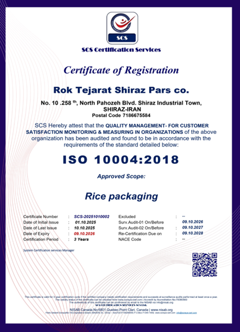  رُک - ایزو 10004